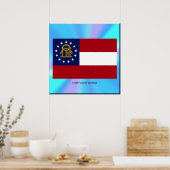 Staatsflagge Georgiens Poster (Küche)