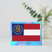 Staatsflagge Georgiens Postkarte (Stehend Vorderseite)
