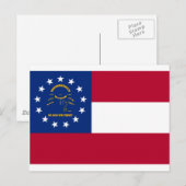 Staatsflagge Georgiens Postkarte (Vorne/Hinten)
