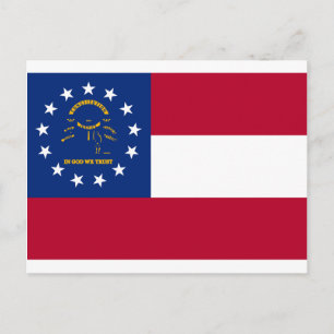 Staatsflagge Georgiens Postkarte
