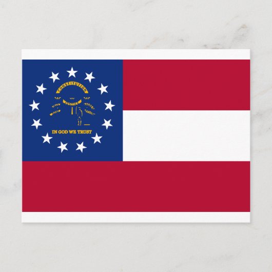 Staatsflagge Georgiens Postkarte (Vorderseite)