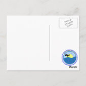 Staatsflagge Georgiens Postkarte (Rückseite)