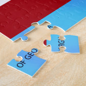 Staatsflagge Georgiens Puzzle (Seite)