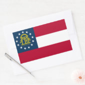 Staatsflagge Georgiens Rechteckiger Aufkleber (Umschlag)