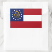 Staatsflagge Georgiens Rechteckiger Aufkleber (Tasche)