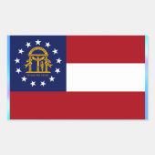 Staatsflagge Georgiens Rechteckiger Aufkleber (Vorderseite)