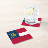 Staatsflagge Georgiens Rechteckiger Pappuntersetzer (Vor Ort)