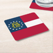 Staatsflagge Georgiens Rechteckiger Pappuntersetzer (angewinkelt)