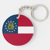 Staatsflagge Georgiens Schlüsselanhänger (Rückseite)