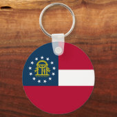 Staatsflagge Georgiens Schlüsselanhänger (Vorderseite)