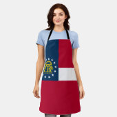 Staatsflagge Georgiens Schürze (Getragen)