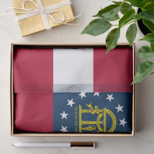 Staatsflagge Georgiens Seidenpapier (Geschenk)