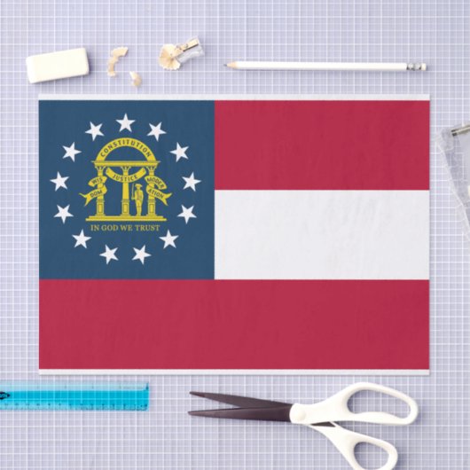 Staatsflagge Georgiens Seidenpapier (Handwerk)