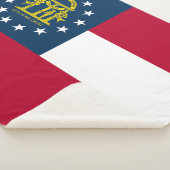 Staatsflagge Georgiens Sherpadecke (3/4)