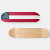 Staatsflagge Georgiens Skateboard (Horizontal)