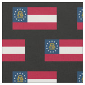 Staatsflagge Georgiens Stoff (Nahaufnahme)