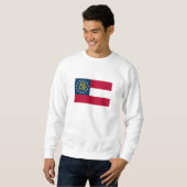 Staatsflagge Georgiens Sweatshirt (Vorne ganz)