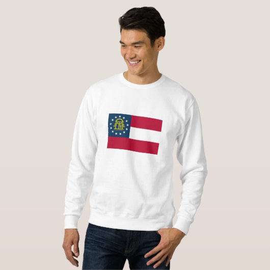 Staatsflagge Georgiens Sweatshirt (Vorne ganz)