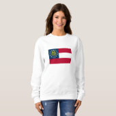 Staatsflagge Georgiens Sweatshirt (Vorne ganz)