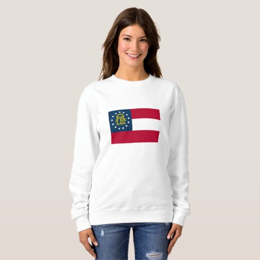 Staatsflagge Georgiens Sweatshirt (Vorne ganz)