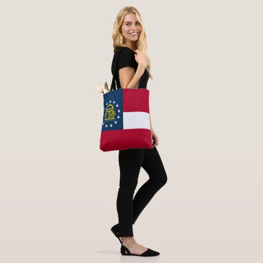 Staatsflagge Georgiens Tasche (Am Model)
