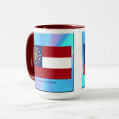 Staatsflagge Georgiens Tasse (Vorderseite Links)