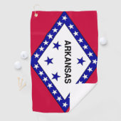 Staatsflagge Golf Towel Arkansas Golfhandtuch (Insitu)