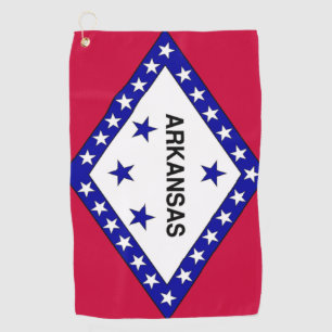 Staatsflagge Golf Towel Arkansas Golfhandtuch