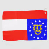 Staatsflagge Golf Towel in Georgia Golfhandtuch (Horizontal)