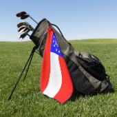 Staatsflagge Golf Towel in Georgia Golfhandtuch (Gras)