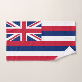 Staatsflagge Hawaii Badhandtuch Set (Handtuch)