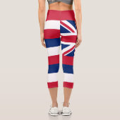 Staatsflagge Hawaii Capri Leggings (Rückseite)