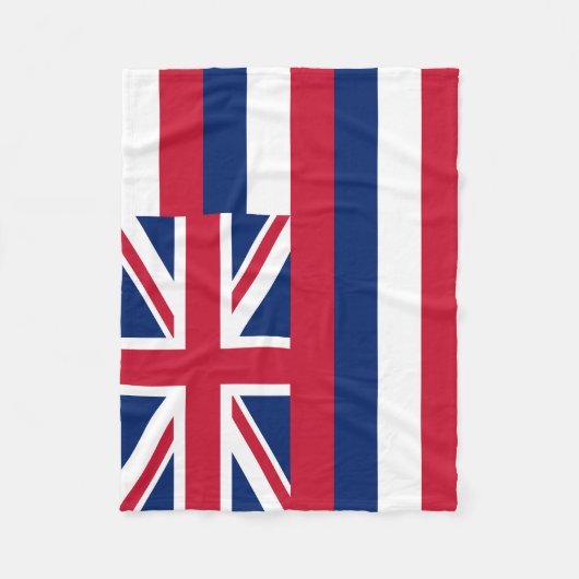 Staatsflagge Hawaii Fleecedecke (Vorderseite)