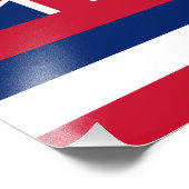 Staatsflagge Hawaii Fotodruck (Ecke)