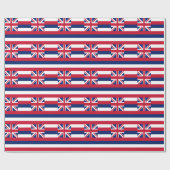 Staatsflagge Hawaii Geschenkpapier (Flach)