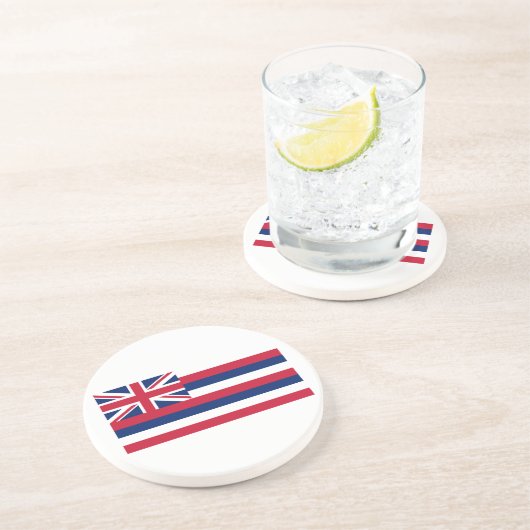 Staatsflagge Hawaii Getränkeuntersetzer (Seite)