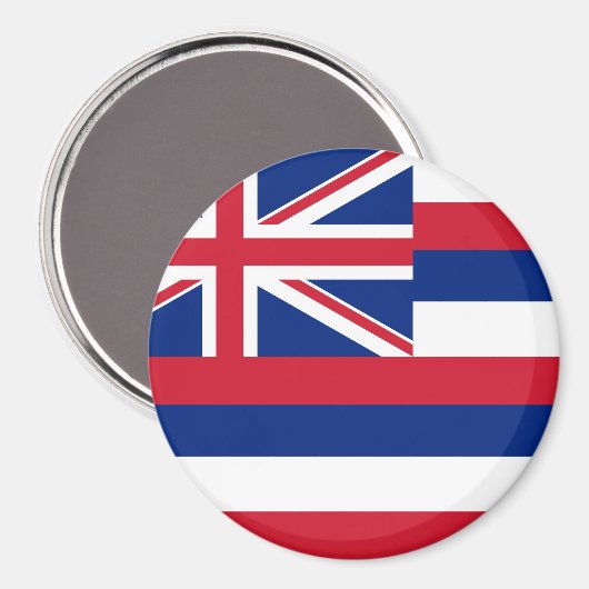 Staatsflagge Hawaii Magnet (Vorderseite/Rückseite)