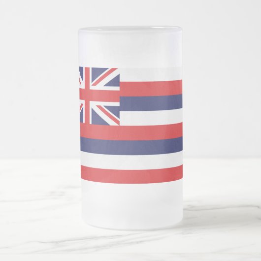 Staatsflagge Hawaii Mattglas Bierglas (Mittel)