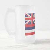 Staatsflagge Hawaii Mattglas Bierglas (Links)