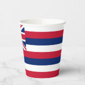 Staatsflagge Hawaii Pappbecher (Links)