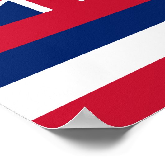 Staatsflagge Hawaii Poster (Ecke)