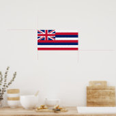 Staatsflagge Hawaii Poster (Küche)