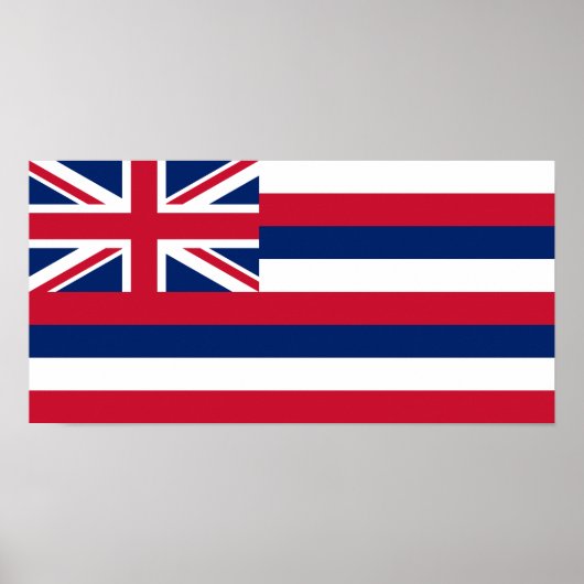 Staatsflagge Hawaii Poster (Vorne)