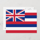 Staatsflagge Hawaii Postkarte (Vorne/Hinten)