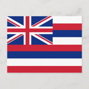 Staatsflagge Hawaii Postkarte