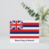 Staatsflagge Hawaii Postkarte (Stehend Vorderseite)