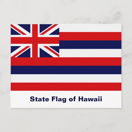 Staatsflagge Hawaii Postkarte (Vorderseite)
