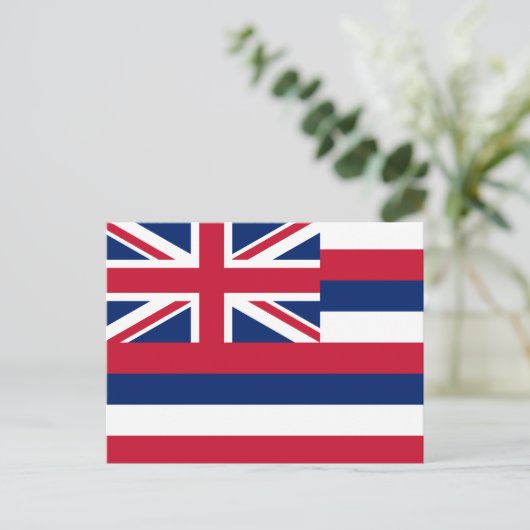 Staatsflagge Hawaii Postkarte (Stehend Vorderseite)
