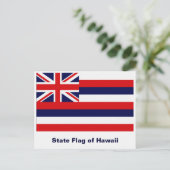 Staatsflagge Hawaii Postkarte (Stehend Vorderseite)