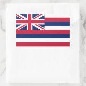 Staatsflagge Hawaii Rechteckiger Aufkleber (Tasche)